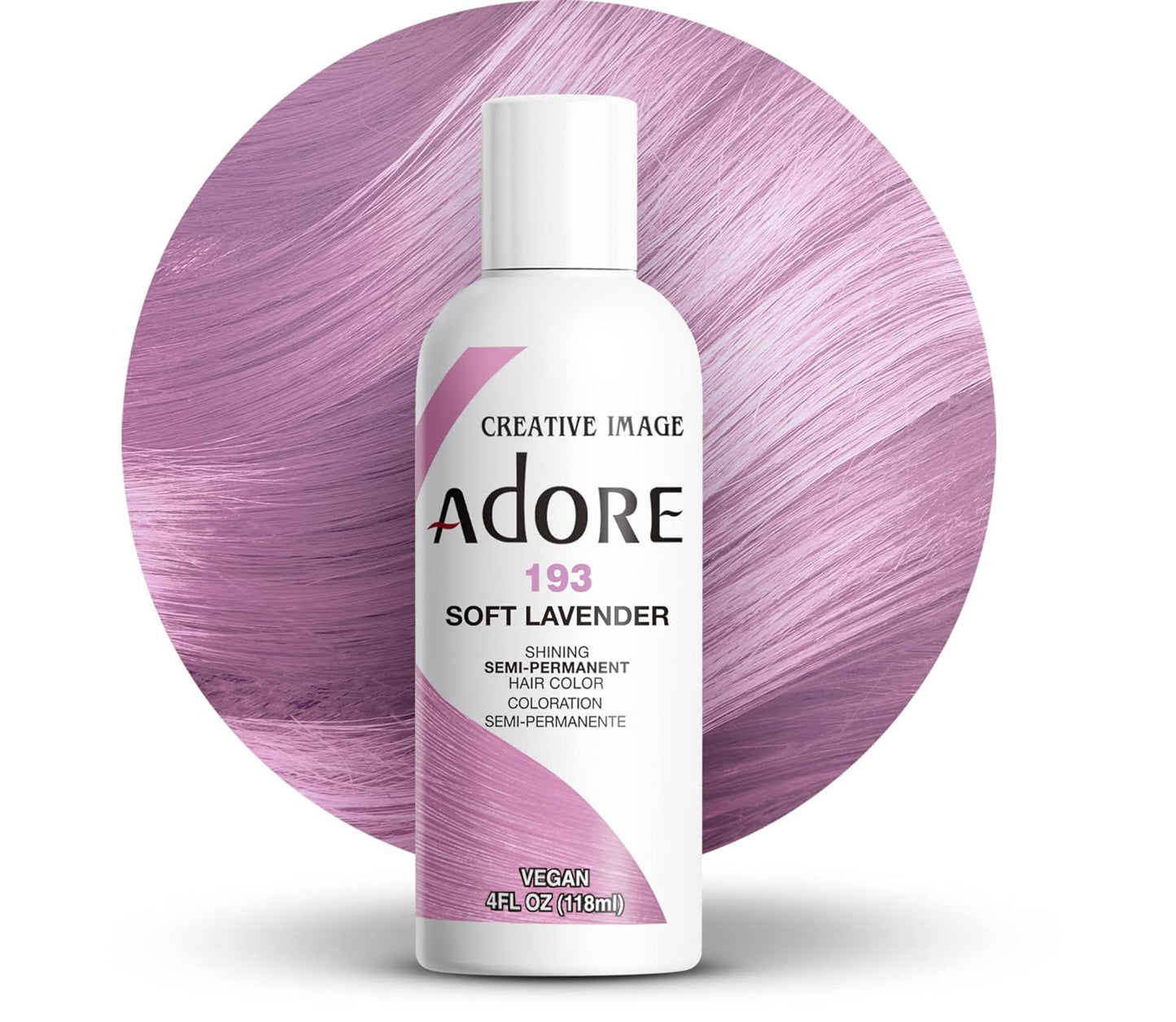 Creative Image Adore Semi-Permanent Hair Color - #193 Soft Lavender - Color 193 swatch