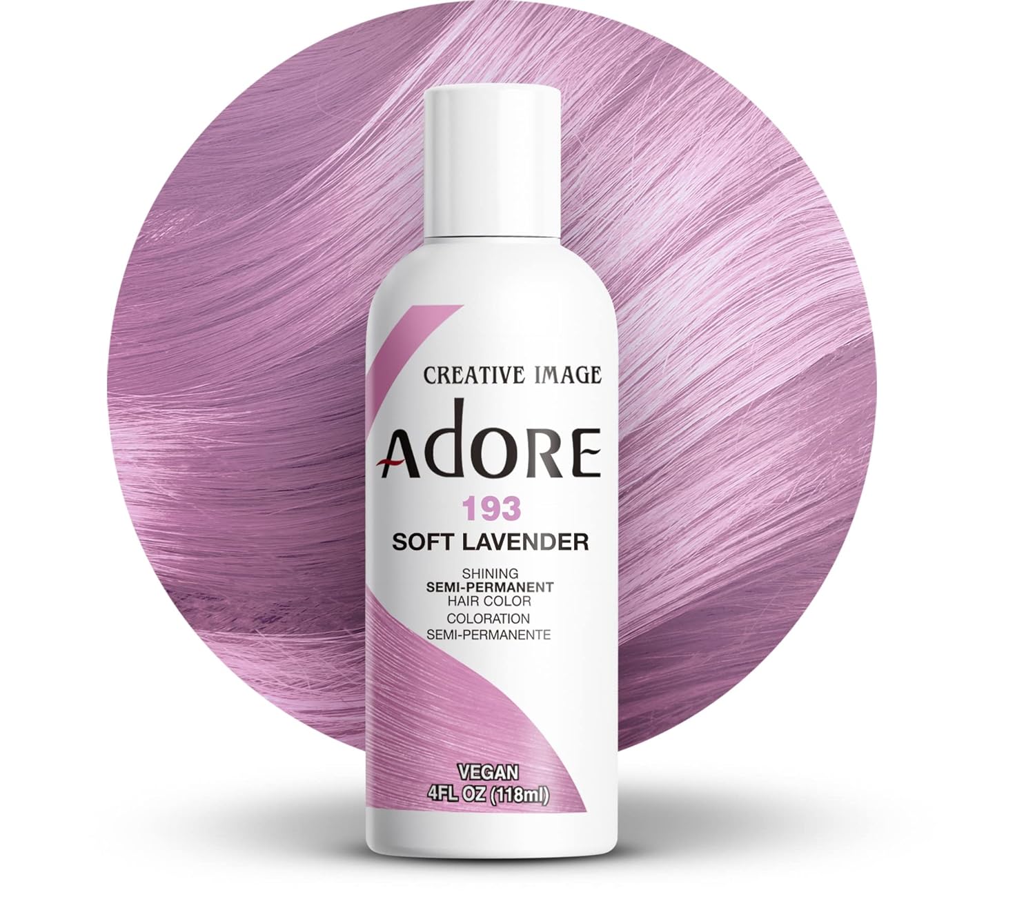 Creative Image Adore Semi-Permanent Hair Color - #193 Soft Lavender - Color 193 swatch