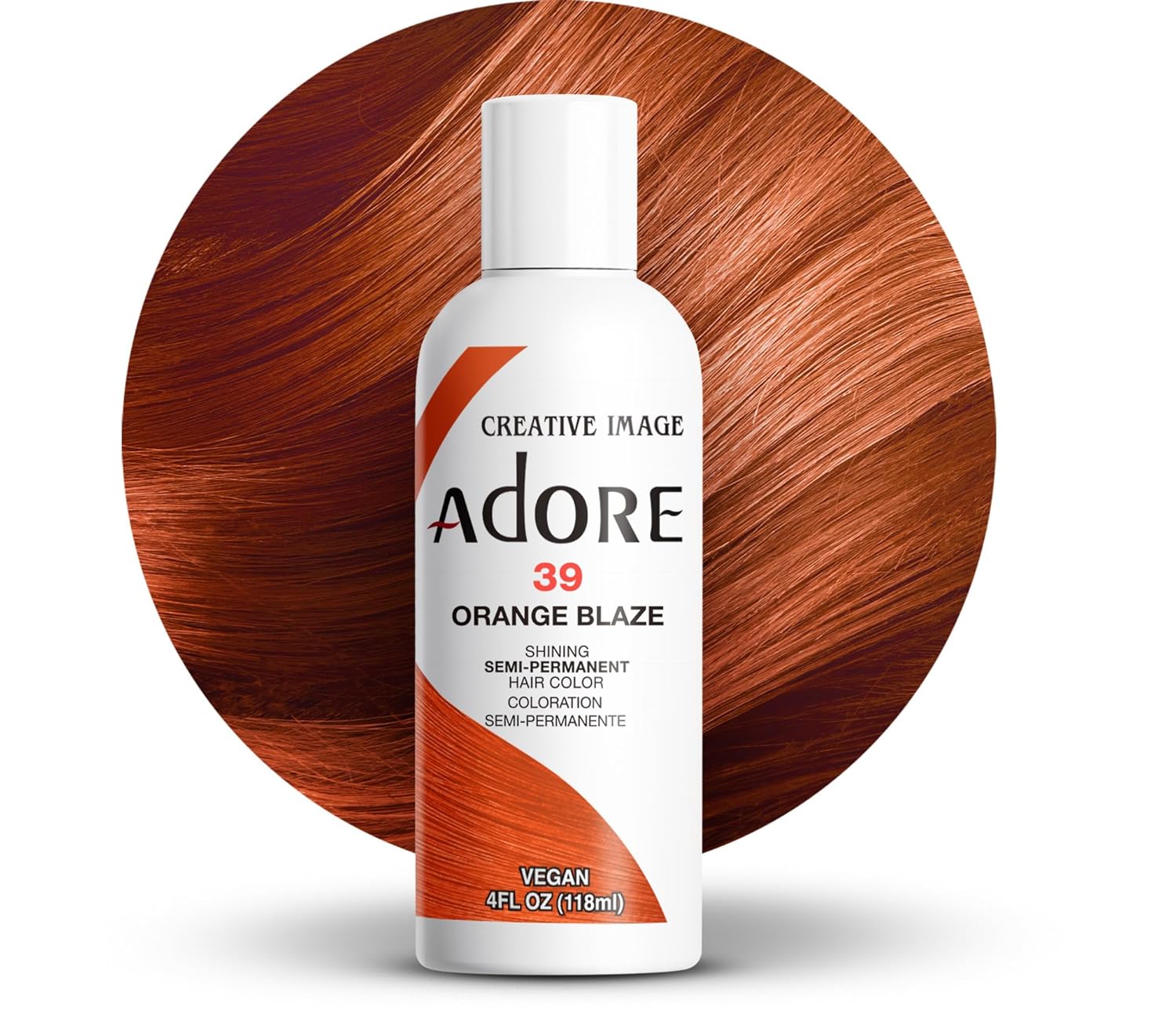 Creative Image Adore Semi-Permanent Hair Color - #39 Orange Blaze - Color 39 swatch