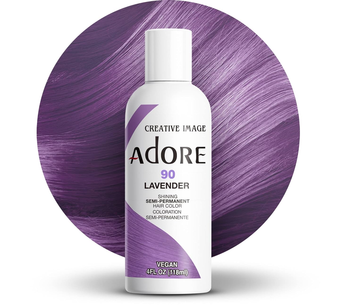 Creative Image Adore Semi-Permanent Hair Color - #90 Lavender - Color 90 swatch