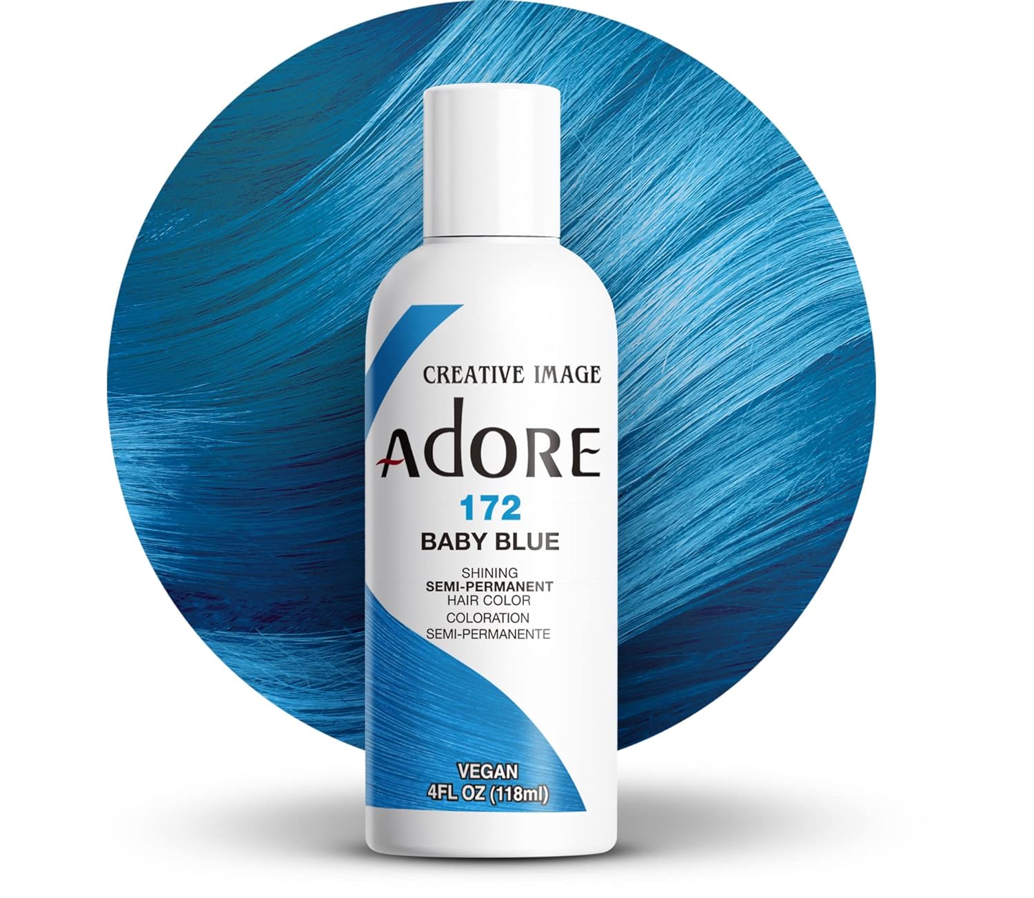 Creative Image Adore Semi-Permanent Hair Color - #172 Baby Blue - Color 172 swatch