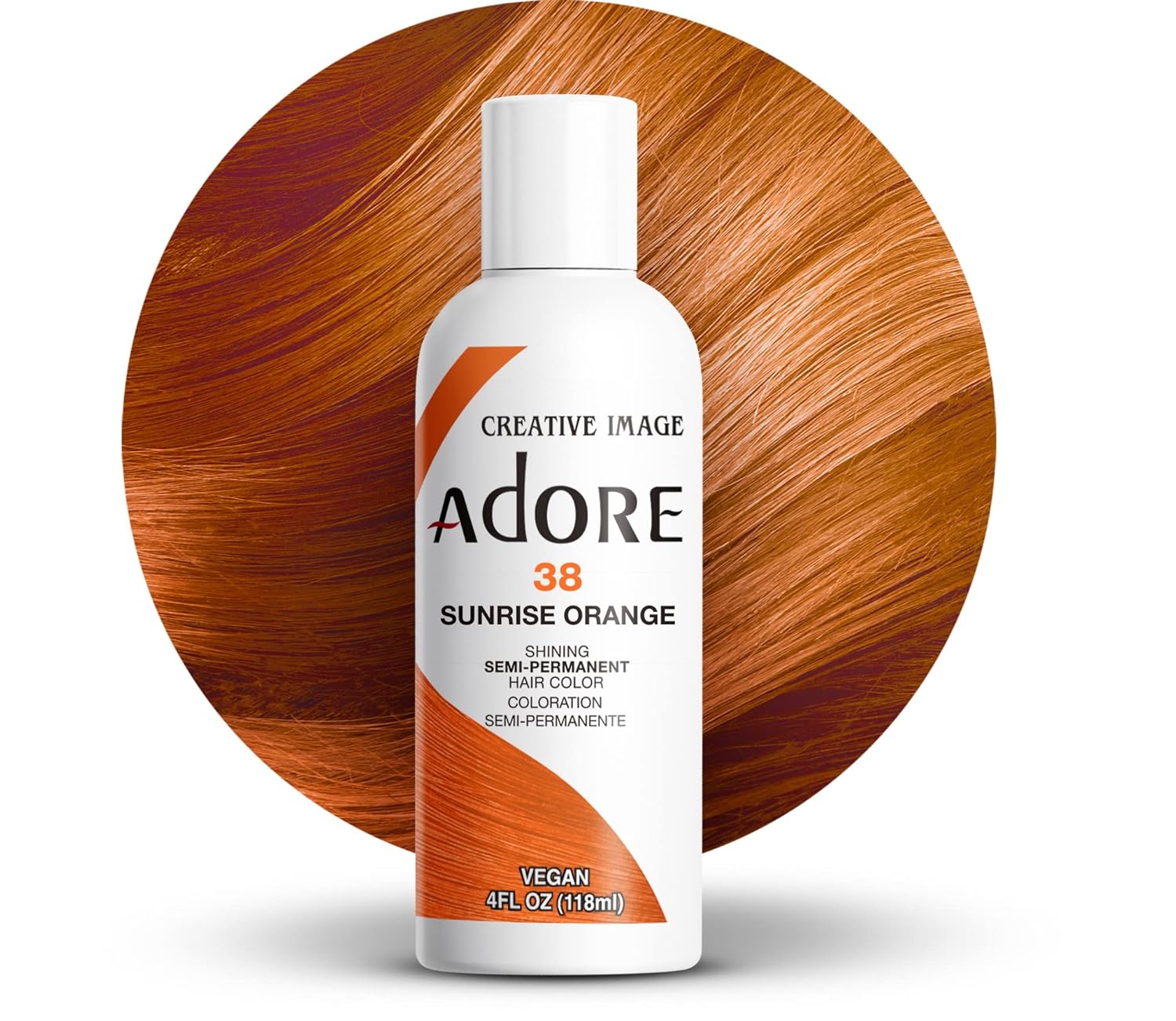Creative Image Adore Semi-Permanent Hair Color - #38 Sunrise Orange - Color 38 swatch