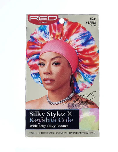 RED By Kiss - Silky Stylez Wide Edge Silky Bonnet X-Large - Tie Dye