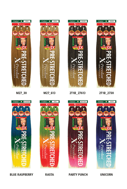 X-PRESSION BRAID-PRE STRETCHED BRAID 42 3X