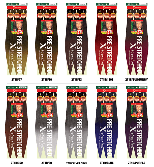 X-PRESSION BRAID-PRE STRETCHED BRAID 42 3X