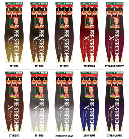 X-PRESSION BRAID-PRE STRETCHED BRAID 42 3X