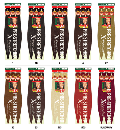 X-PRESSION BRAID-PRE STRETCHED BRAID 42 3X