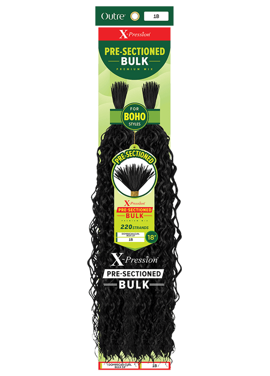 X-PRESSION PRE - SECTIONED DOMINICAN CURL BULK 18