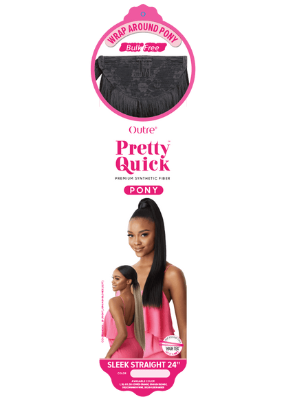 PRETTY QUICK - WRAP PONY - SLEEK STRAIGHT 24