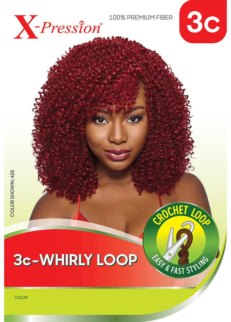 X-PRESSION BRAID - 3C - WHIRLY LOOP