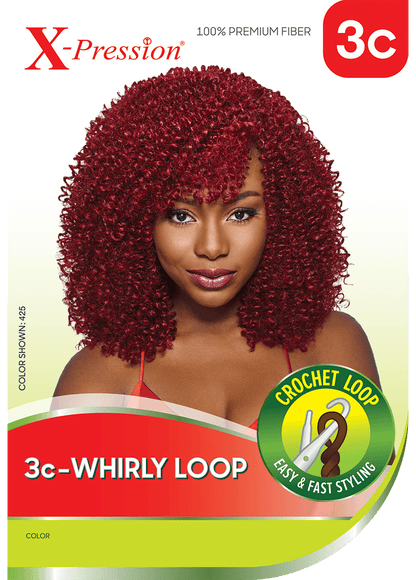 X-PRESSION BRAID - 3C - WHIRLY LOOP