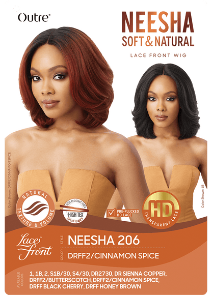 LACE FRONT WIG - NEESHA SOFT & NATURAL - NEESHA 206