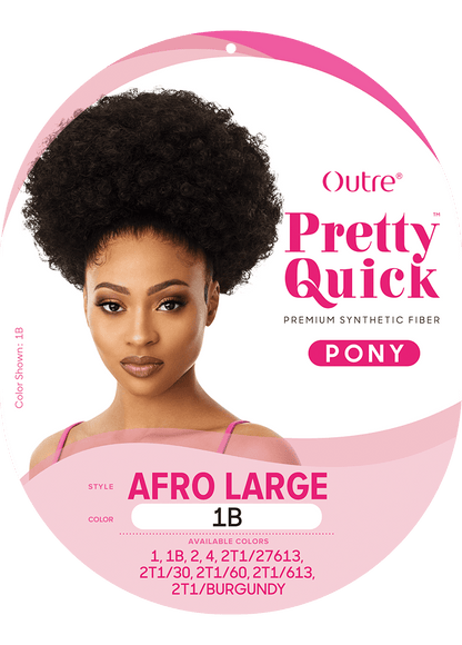 PRETTY QUICK - PONY - AFRO LARGE