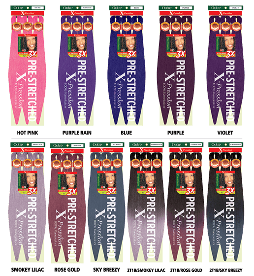 X-PRESSION BRAID-PRE STRETCHED BRAID 42 3X