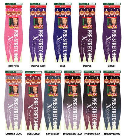 X-PRESSION BRAID-PRE STRETCHED BRAID 42 3X