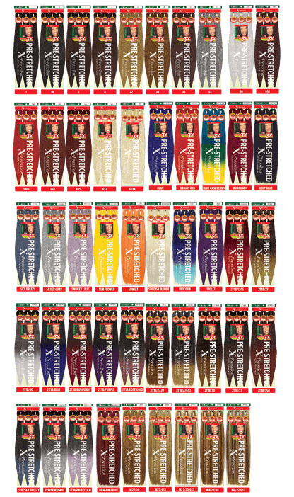 X-PRESSION BRAID-PRE STRETCHED BRAID 42 3X