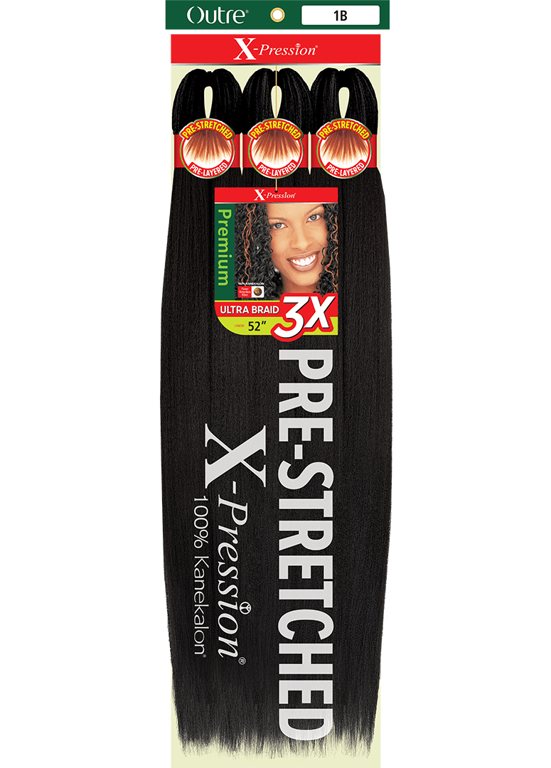 X-PRESSION BRAID-PRE STRETCHED BRAID 42 3X
