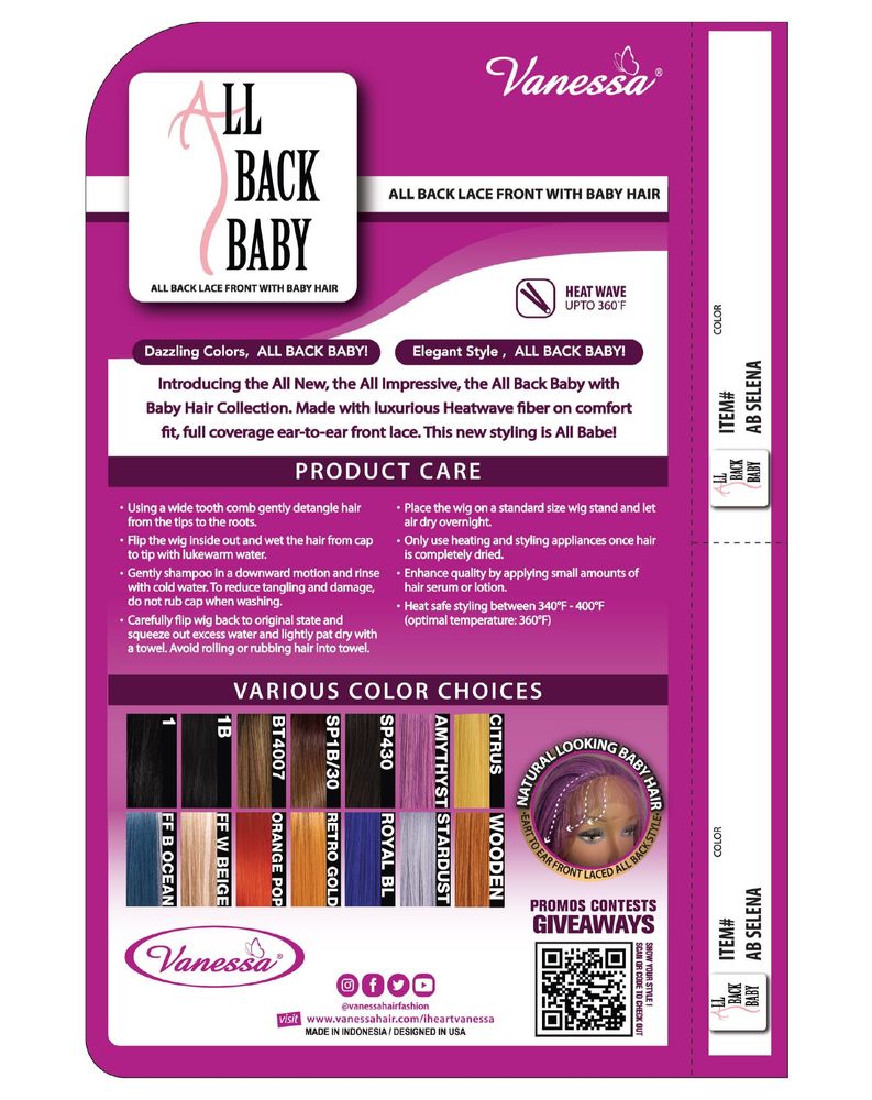 Synthetic Lace Wigs AB SELENA