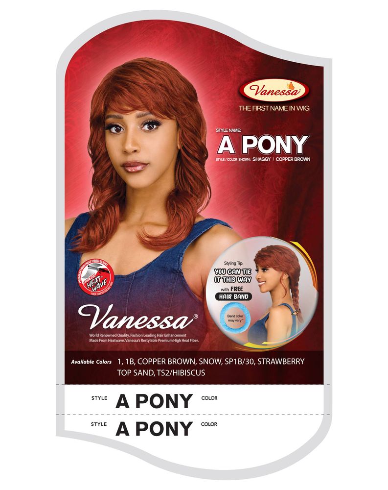 Synthetic Wigs A PONY