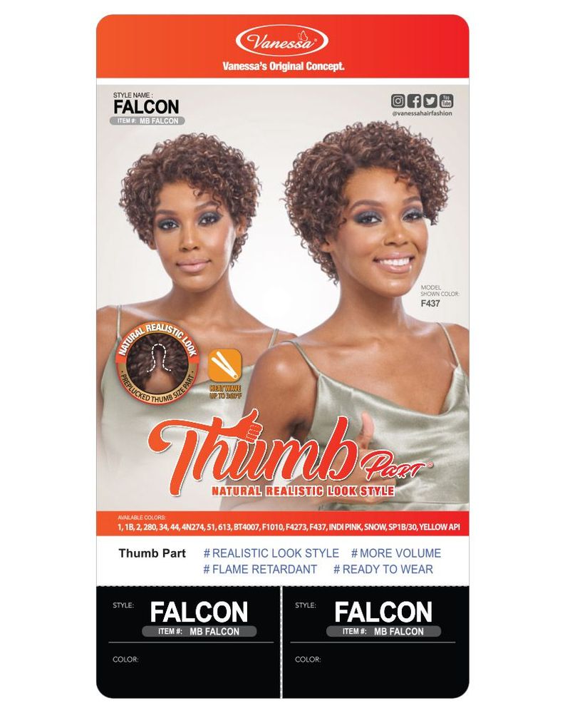 Synthetic Lace Wigs MB FALCON