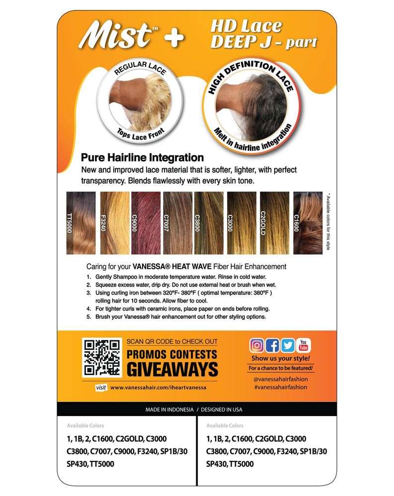 Synthetic Lace Wigs MIST BELLAGIO