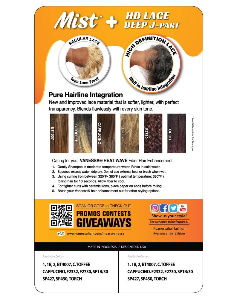 Synthetic Lace Wigs MIST KERA