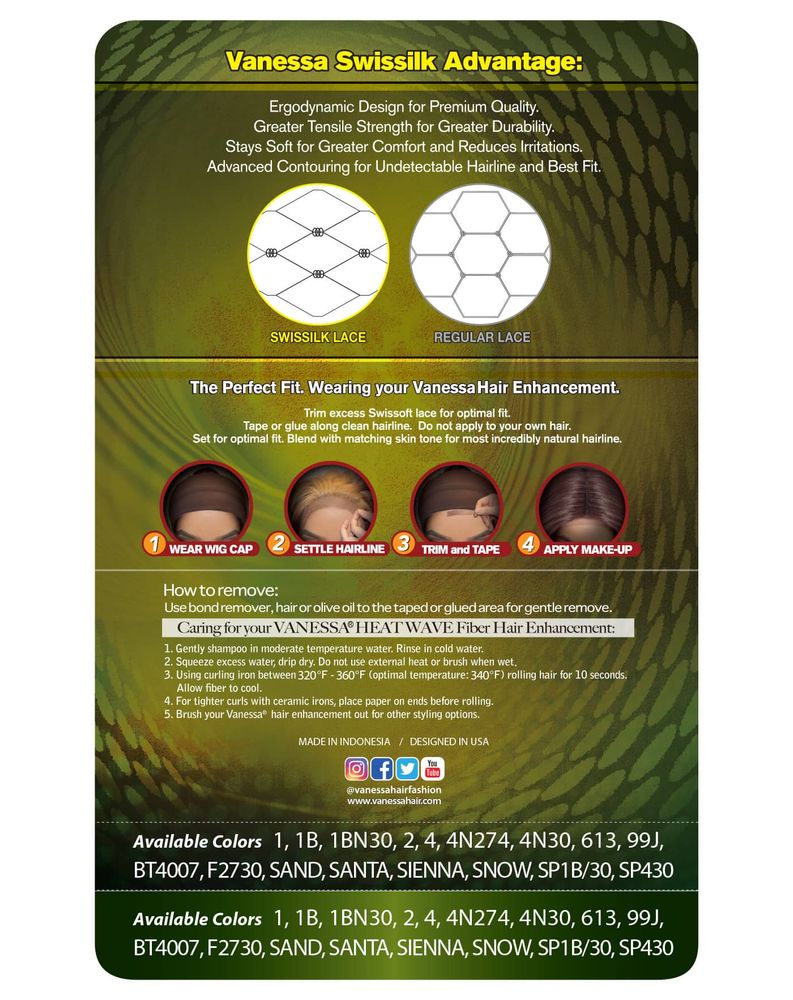 Synthetic Lace Wigs TOPS DRJ VELIN