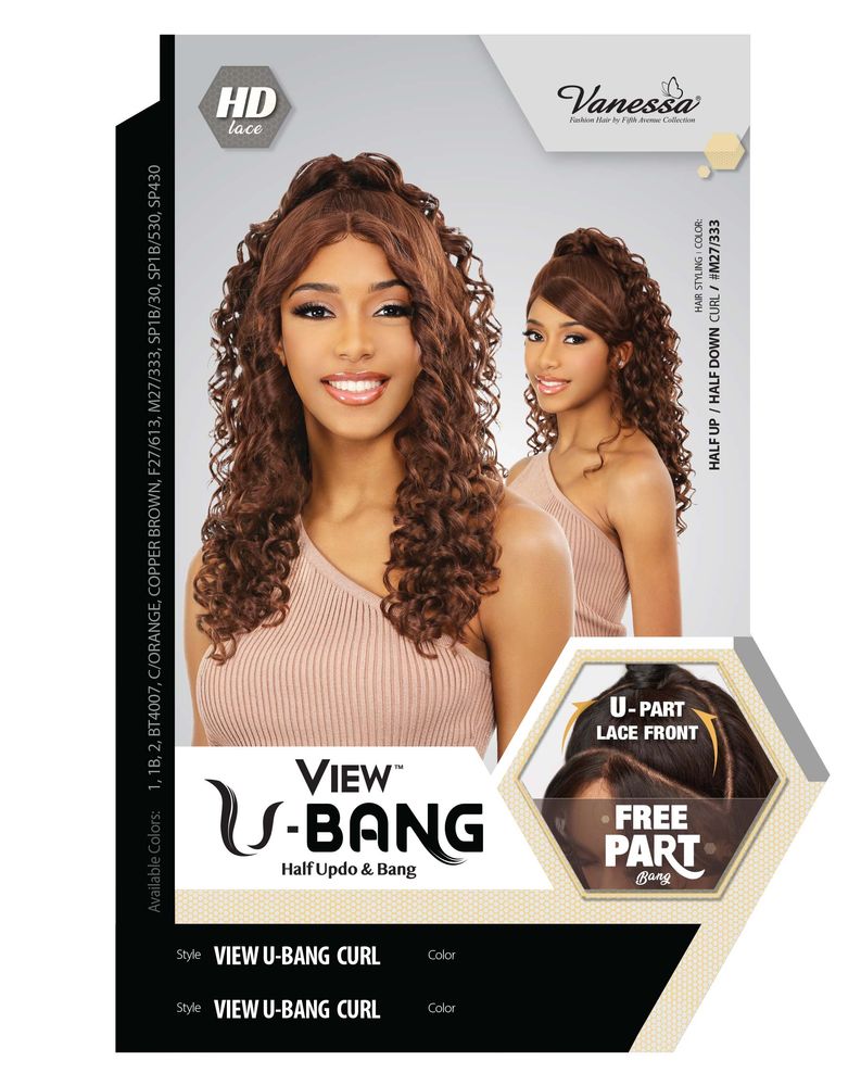 Synthetic Lace Wigs VIEW U-BANG CURL