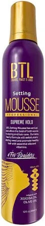 BTL SETTING MOUSSE SUPREME HOLD 12 OZPURPLE BTL02