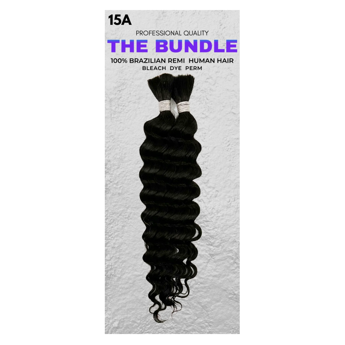 THE BUNDLE 100% Human Hair Deep Wave Bulk