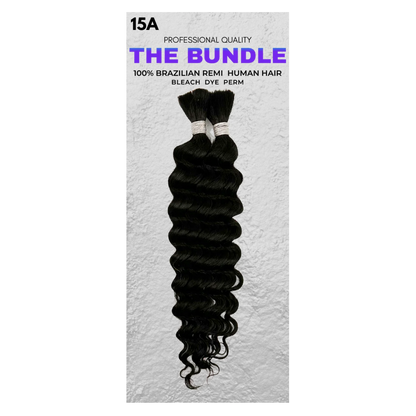 THE BUNDLE 100% Human Hair Deep Wave Bulk