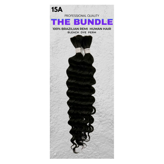THE BUNDLE 100% Human Hair Deep Wave Bulk