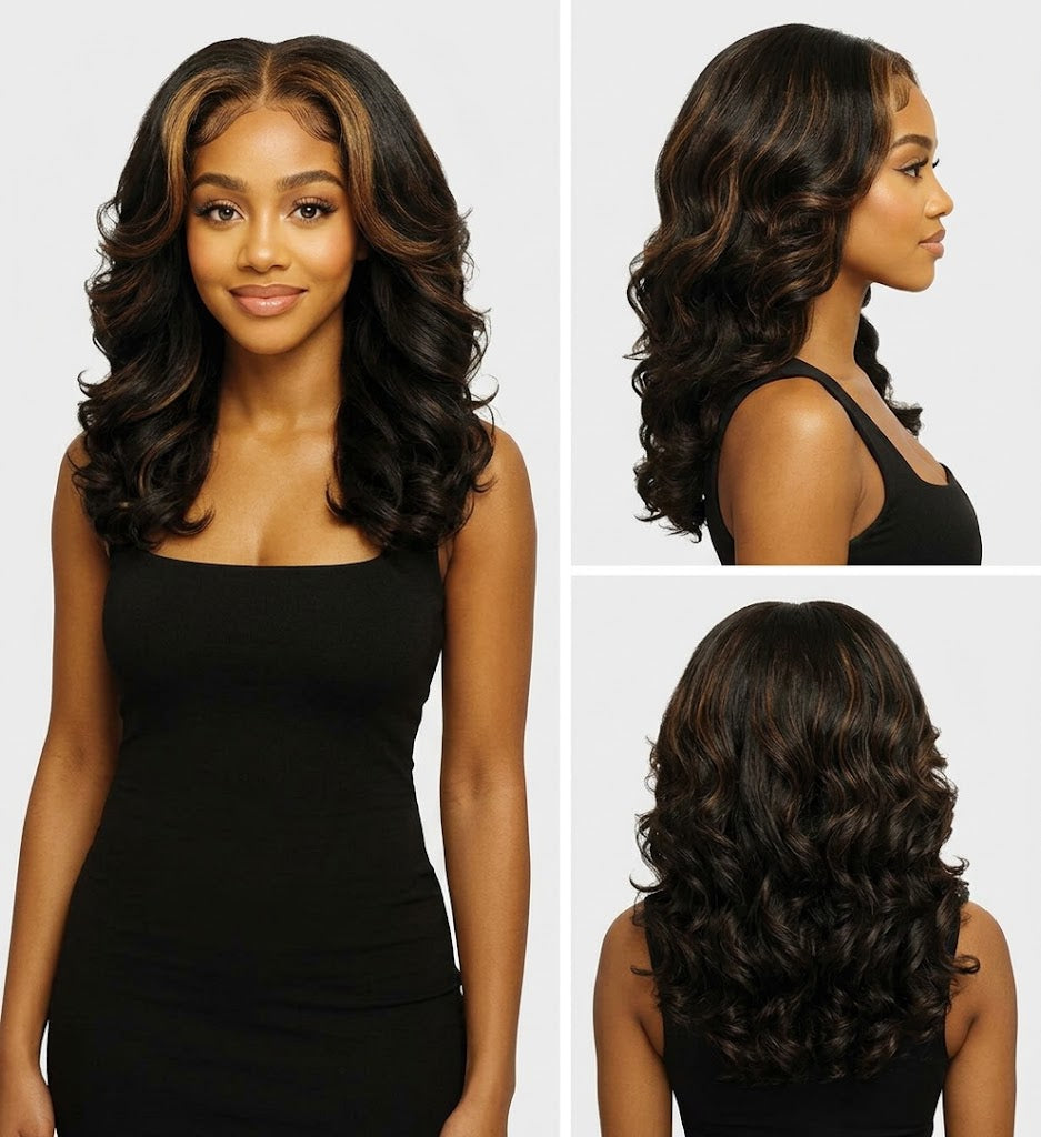 New Born Free  MLF136B Magic Lace 13x6 Glueless Wig - Barrel Curl